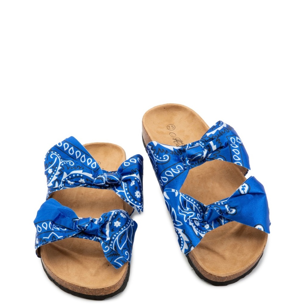 Bandana Bow Sandals/Slides